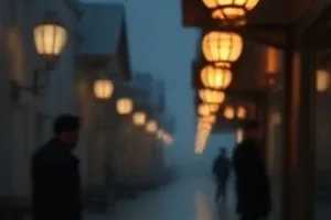 《半坡上的放映机》封面：半山腰露天银幕与背对的观众