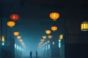 《无人值守站》封面：空无一人的小站与写满字的留言板